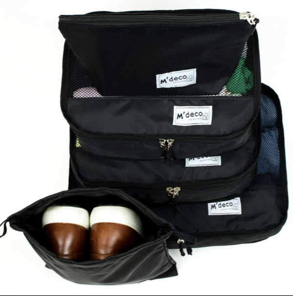 Set de 5 organizadores o packing cubes para organizar su maleta o equipaje